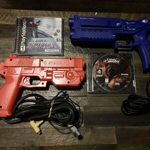 🎮Sony PlayStation Namco GunCom NPC 103 Bundle Time Crisis & Project Titan🔫